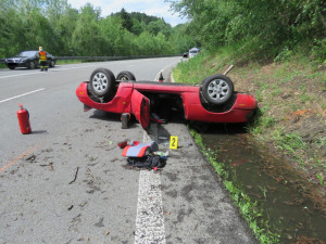 Foto z místa nehody.