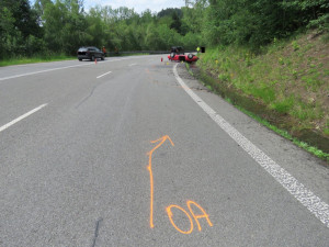 Foto z místa nehody.