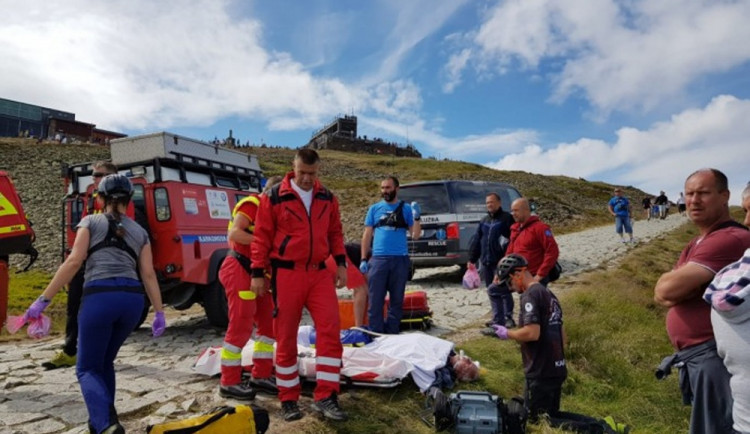 Foto ze zásahu na Sněžce