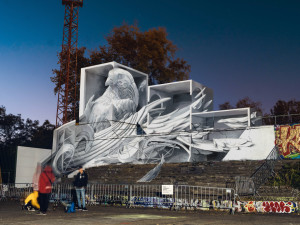 Tvorba libereckého sprejera, který si říká Uplne Mimo.