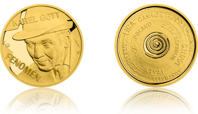 Karel Gott na minci.