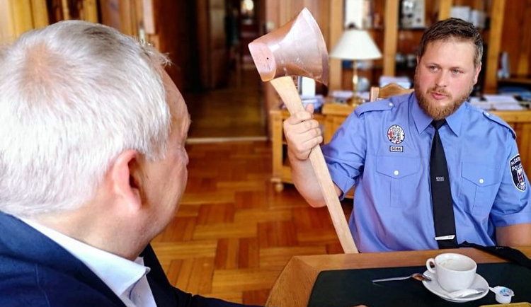 Strážník Martin Roušal.