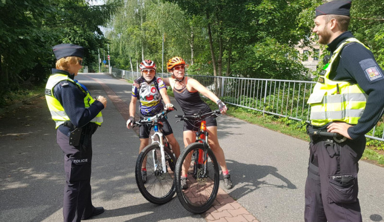 Policisté se zaměřili na cyklisty.