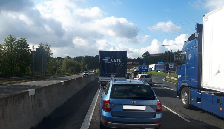 Na příjezdu do Liberce je kolona.