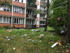 Foto z místa zásahu