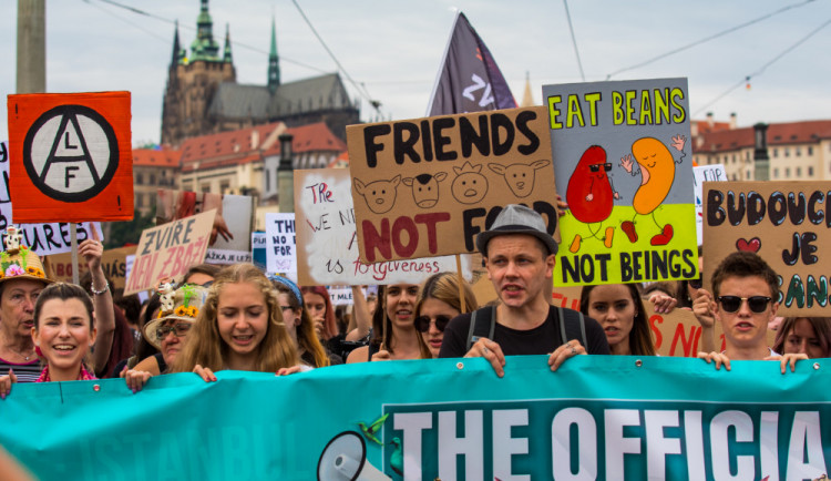 Dnes proběhl v Praze The Official Animal Rights March.