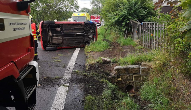Nehoda v Nové Vsi.