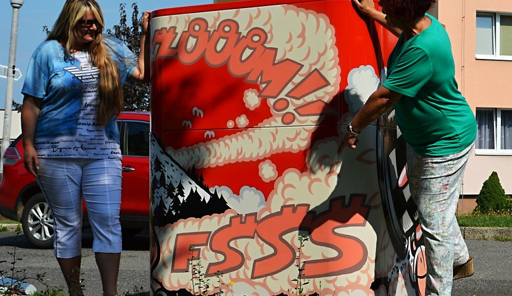 Graffiti kontejner poslouží dobré věci