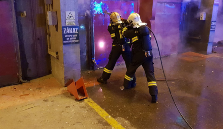 Foto z místa zásahu