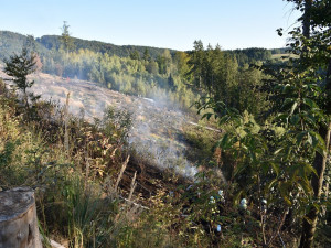 Foto z místa zásahu