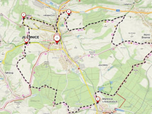 cyklovýlety v Krkonoších_mapa