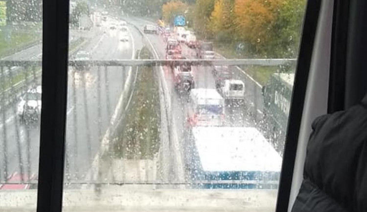 Nehoda v Hodkovicích.