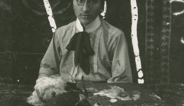 Fotografie Váchala Portrét s paletou.