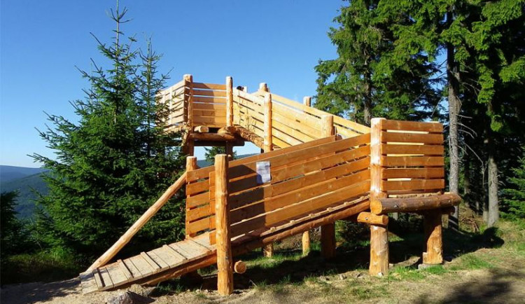 Vyhlídka na Čertově hoře.