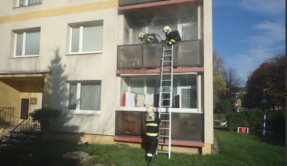 Foto z místa zásahu