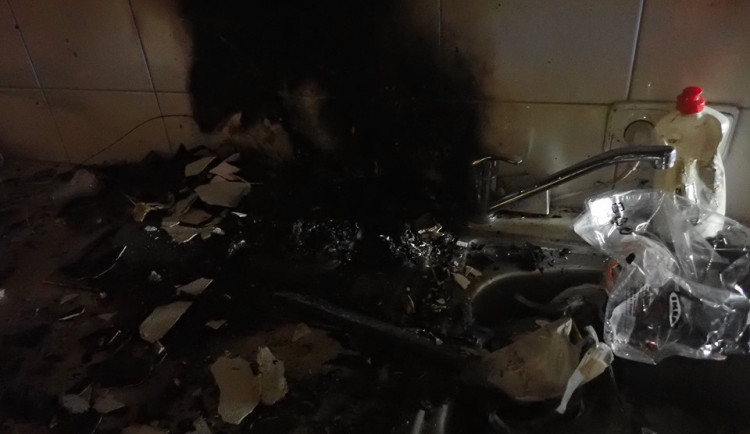 Foto z místa požáru