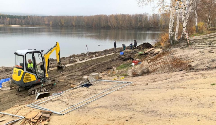 Bagry pracují na Kristýně