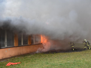 Foto z místa požáru