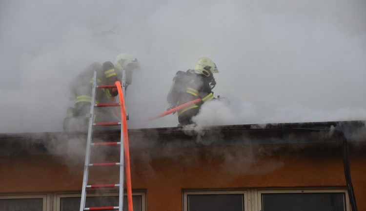 Foto z místa požáru