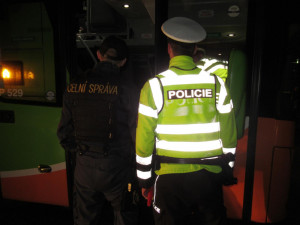 Policisté a celníci si posvítili na autobusy.