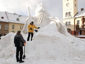 Jilemnici hrozí, že bude letos bez sněhové sochy Krakonoše