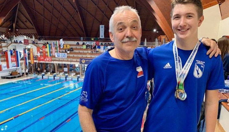 Ploutvový plavec Matyáš Kubíček na světovém poháru přepisoval rekordy