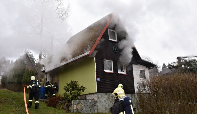 Foto z místa zásahu