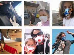 Do výzvy na podporu nošení roušek se zapojily stovky lidí.