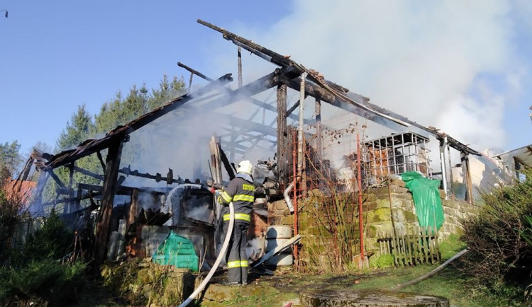 Foto z místa požáru