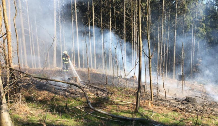 Požár na Záskalí.