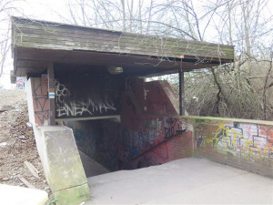 Českolipský podchod před demolicí