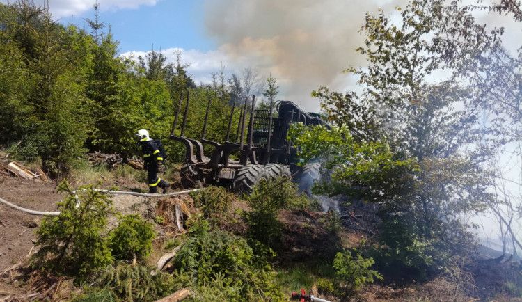 Požár u Malé Skály