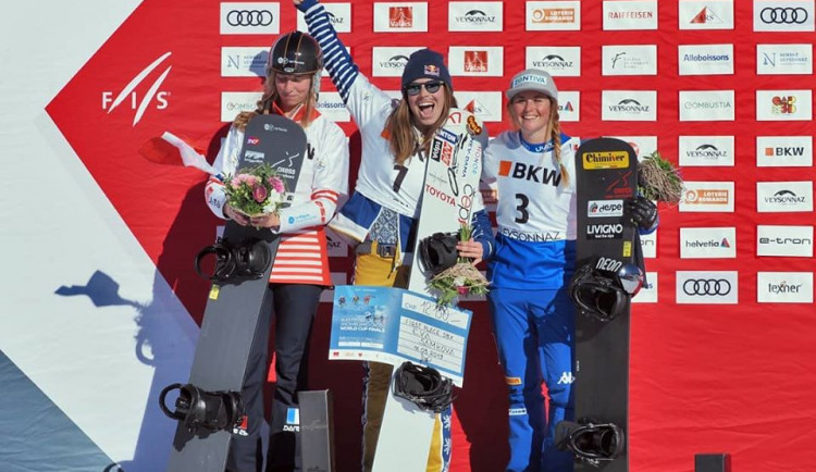 Eva Samková po vítězném závodě