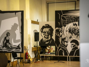 Výstavu originálních tisků Jaromíra 99 na téma Kafka najdete v Zámeckém pivovaru