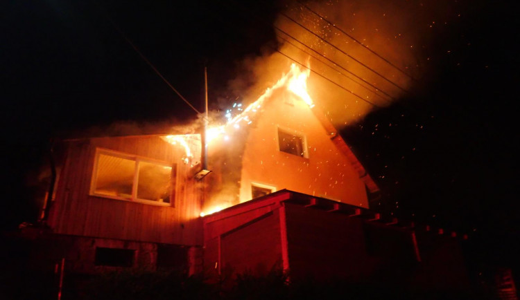 Požár rodinného domu