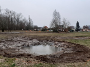 Tůně před Hokejkou. U největšího libereckého paneláku se budou rozmnožovat obojživelníci