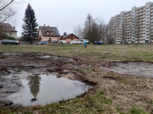 Tůně před Hokejkou. U největšího libereckého paneláku se budou rozmnožovat obojživelníci