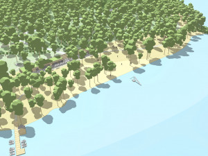 Urbanistická studie přeměny pláží na Mácháči. Místu se vrátí lázeňský charakter