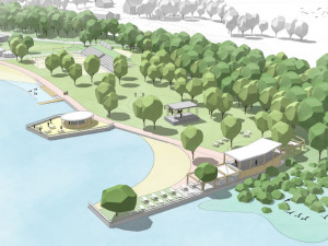 Urbanistická studie přeměny pláží na Mácháči. Místu se vrátí lázeňský charakter