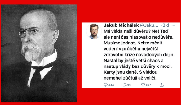 Tradiční T. G. Masaryk a fresh Piráti?