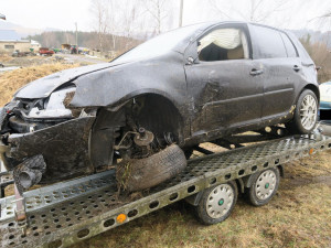 Foto z místa nehody