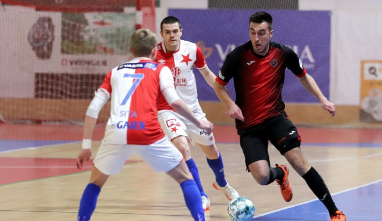 Futsalisté v dohrávce nestačili na Slavii. V tabulce zůstávají na šestém místě