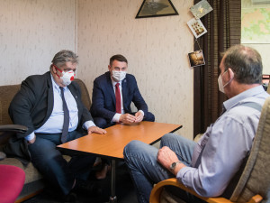 Zleva Michael Canov, Martin Půta a František Pospíšil.