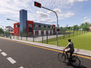 Vizualizace budoucí podoby jilemnické hasičské stanice