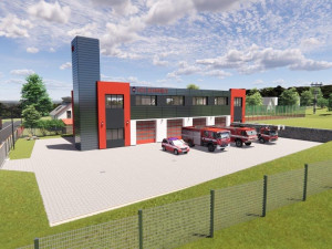 Vizualizace budoucí podoby jilemnické hasičské stanice