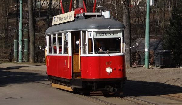 Historické tramvaje se na trase 