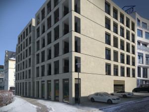 Dostavba Liliové ulice. Proluku naproti knihovně zaplní šestipodlažní dům