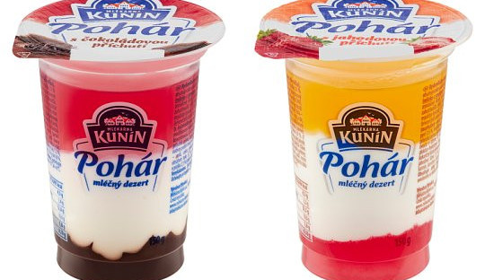Mléčný dezert Kunín Pohár obsahuje pesticid. Výrobce jej stahuje z prodeje