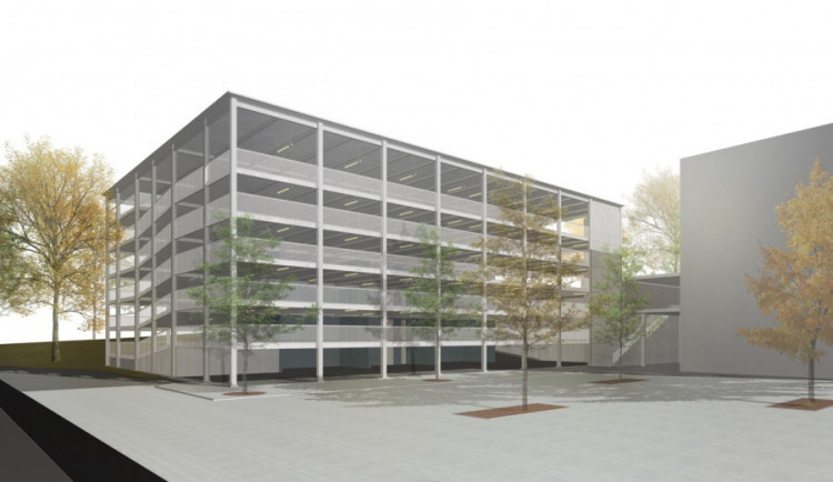 Parkovací dům vedle svého sídla Liberecký kraj postaví, i když bude výrazně dražší