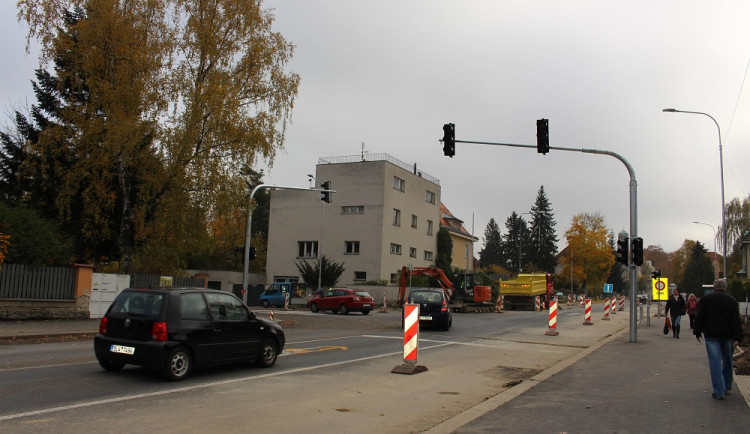 Křižovatka Palackého a U Přehrady